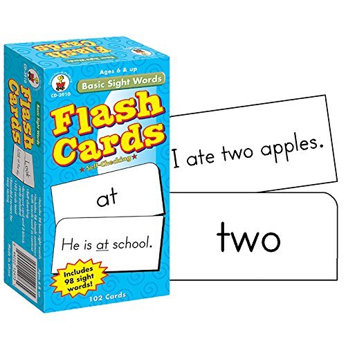Carson Dellosa Flash Cards Basic Sight Words 6 X 3 (Set Of 6)