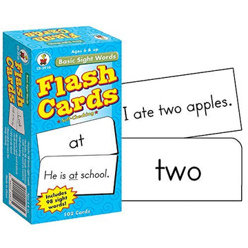 Carson Dellosa Flash Cards Basic Sight Words 6 X 3 (Set Of 6)