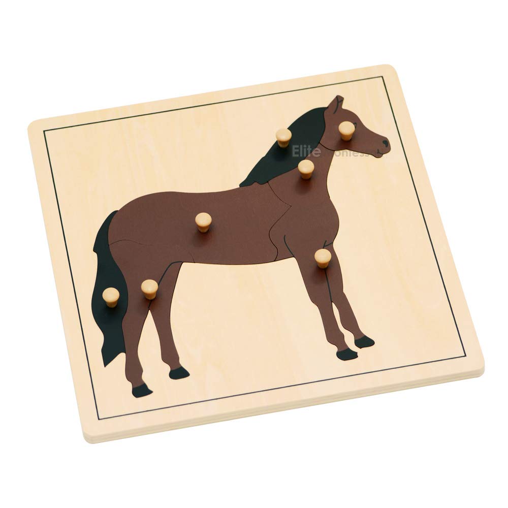 advanced Montessori Horse Puzzle Preschool Learning Material