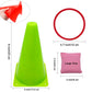 3 In 1 Carnival Games Set, Soft Plastic Cones Cornhole Bean Bags Ring Toss Games For Carnival Kids Birthday Party Indoor Outdoor Games Supplies