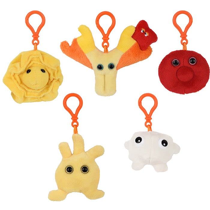 GIANT MICROBES Themed Gift Box - Blood Cells - 4 inches - Red & White - Model GMUS-BX-0105