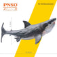 PNSO Prehistoric Animal Model - Dunkleosteus, 2.95" Plastic Figure, Patton the Megalodon (Big White Shark) 13" Variant