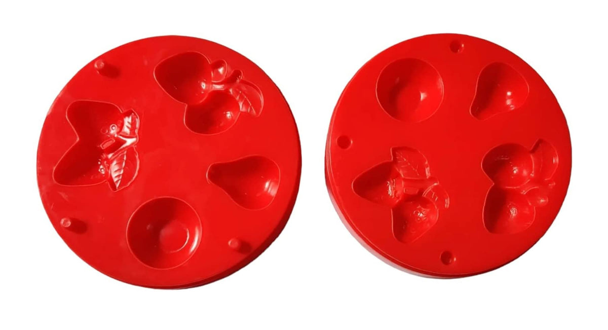 Bestubuy 3D Clay And Sand Modelling Moulds 4 Fruits Design