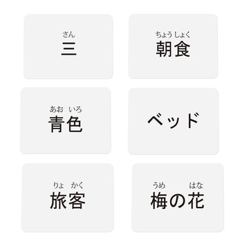 Japanese Vocabulary Flash Cards For Beginners (With Illustrations And Example Sentences), Standard Playing Card Size, Sturdy, Water Resistant