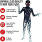 Morphsuits Zalgo Costume Kids, Shadow Demon Costume Kids, Scary Costume For Kids, Scary Boys Halloween Costume, Scary Suit L