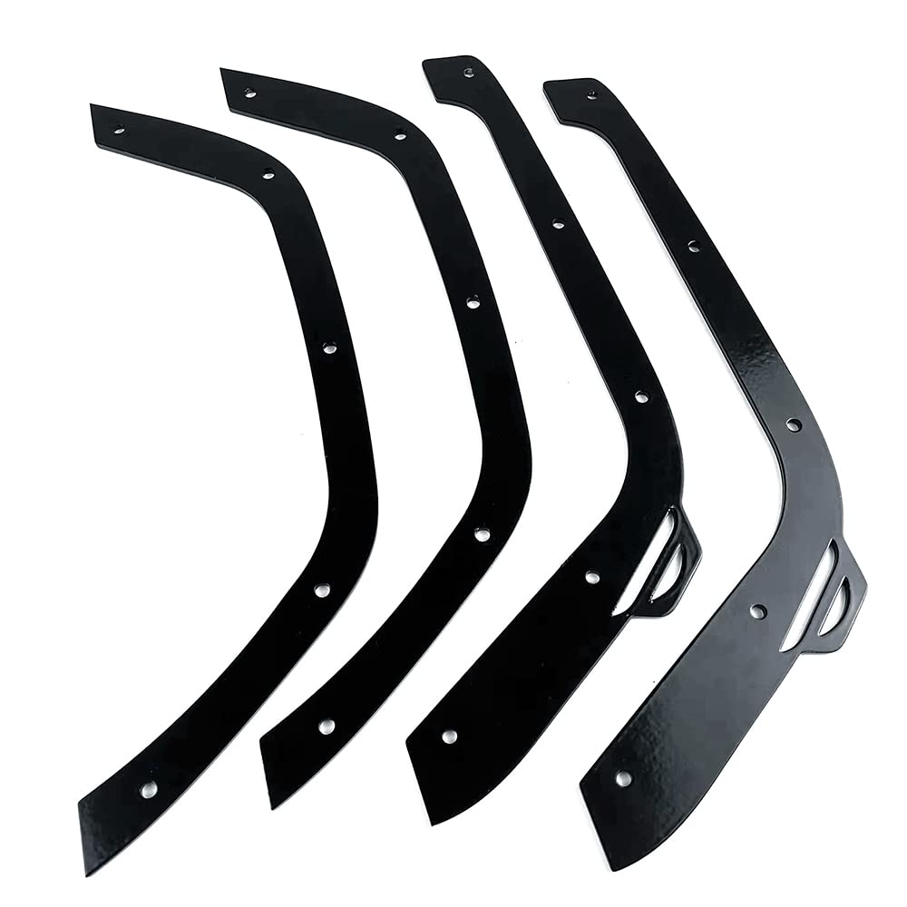 RCLIONS Stainless Steel RC Wheel Fender Flares with Screws for Axial SCX6 Upgrades AXI05000 1/6th RC Crawler Car