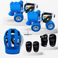 Jaspo Kids Delite Intact Junior Skates Combo (Skates+Helmet+Knee+Elbow) Suitable for Age Upto 5 Years, Unisex, Outdoor Wheel, Bl