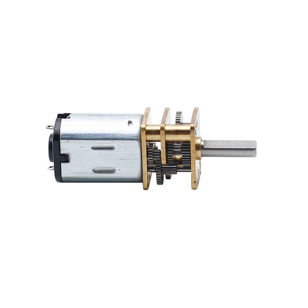 Augiimor 2PCS DC 6V 60RPM Speed Reduction Motor N20 3mm Shaft Mini Metal Gearwheel Gear Motor with Full Metal Gearbox Micro Moto