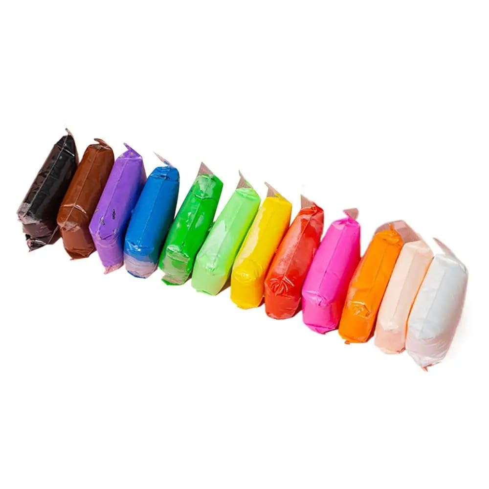 Mischi Life UltraLight Air Dry Clay Kit For Kids | Creative Arts & Crafts With 12 Colors & Carving Tools | NonToxic Modeling C