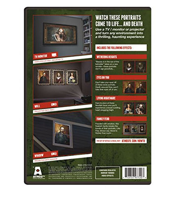 Atmosfx Unliving Portraits Digital Decorations Dvd For Halloween Holiday Projection Decorating