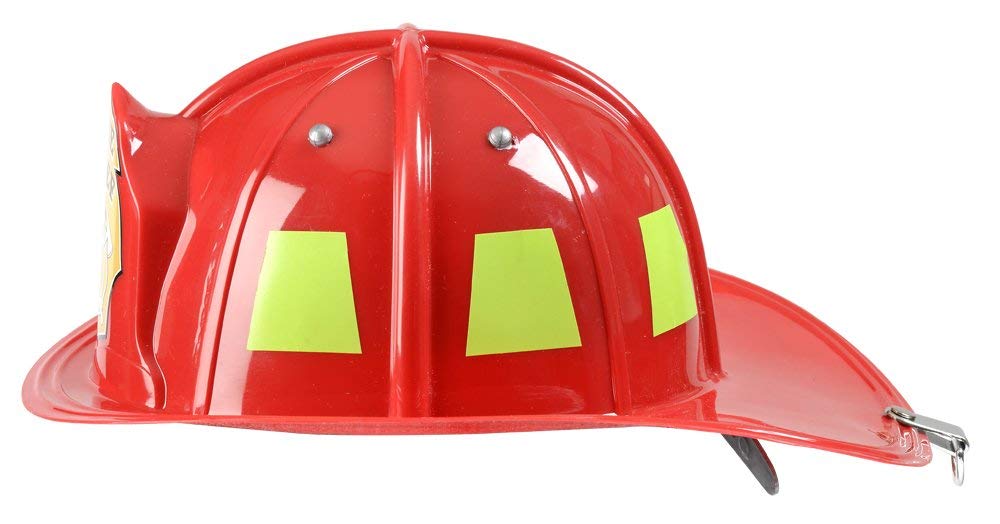 Aeromax Jr. Firefighter Helmet, Red, Adjustable Youth Size