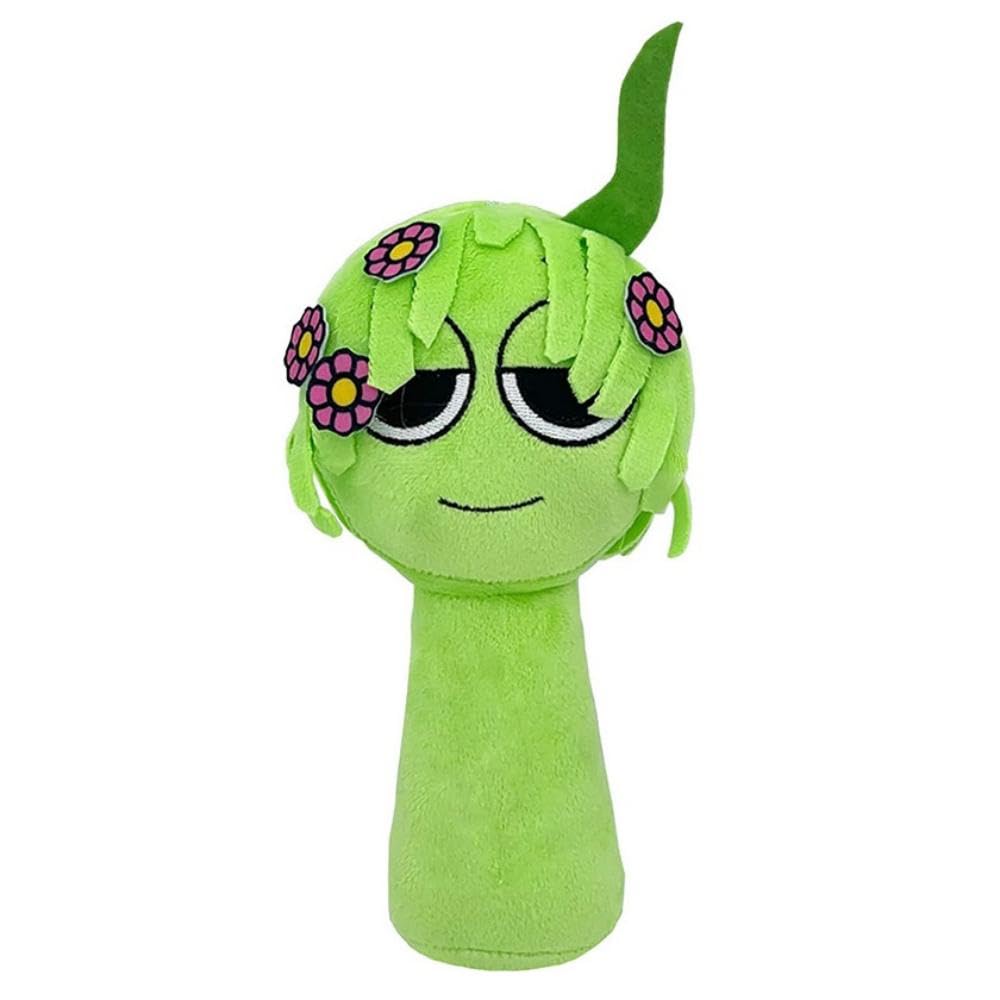 Wehdl Sprunki Plush, 10'' Cute Green Vineria Plushies Toy For Fans Gift, Soft Stuffed Figuer Doll For Kids Adults, Birthday Chri