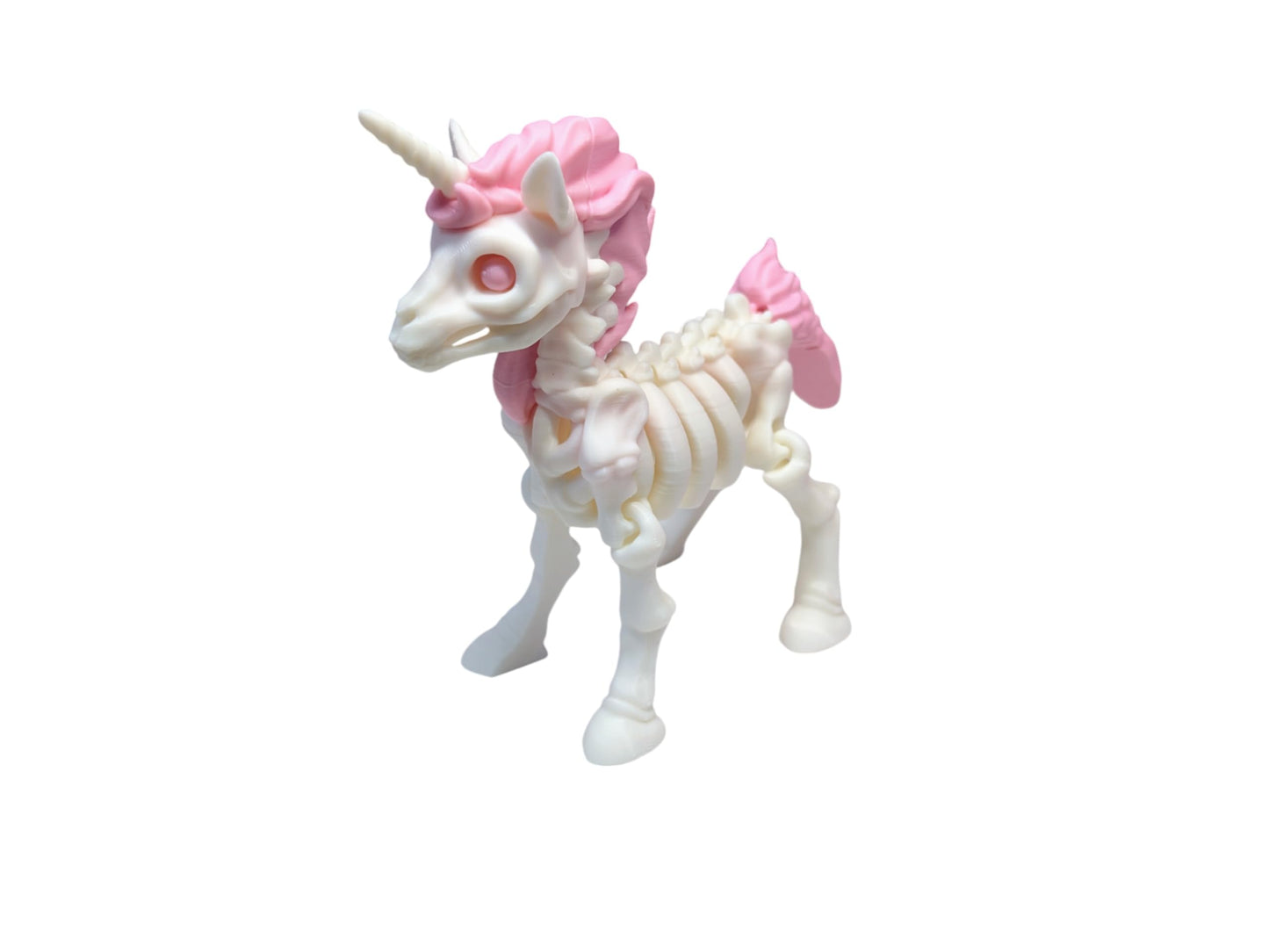 Skeleton Unicorn Fidget Toy, 3D Printed, Articulated