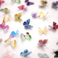 Micro Resin Butterflies, Dollhouse Miniature Tiny Butterflies, Terrarium Fairy Garden Dolls Toy, Mini Micro Landscaping Decorati