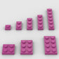 Classic Building Plate Assortment Pack, 100Pcs Pink Bulk Plates With 8 Size Base, Compatible With Lego Parts and Pieces, Buildin