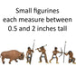 Woodland Scenics SP4444 1.5-Inch Scene Setters Figurine  Natives/Buffalo  5/Pack