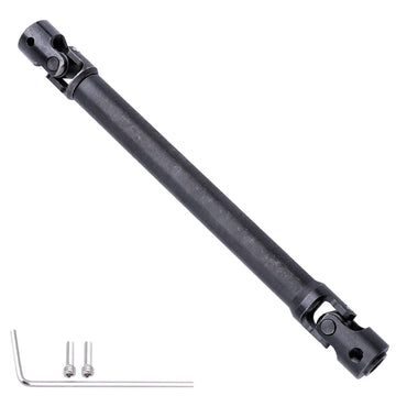 FriHobby Splined Steel Universal Drive Shaft Driveshafts CVD Axle Shaft 1/10 Scale RC Crawler Car Upgrades Replacement for Traxx
