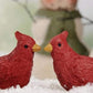 Blossom Bucket Set Of 2 Mini Red Birds-Cardinals