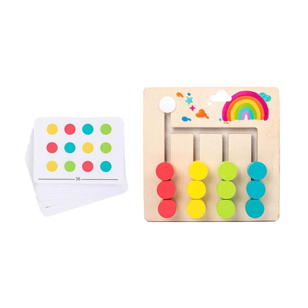 Bnf Montessori Learning Toys Slide Puzzle Family Game For Toddler Birthday Gifts 4 Colorbaby | Toys For Baby | Developmental Bab