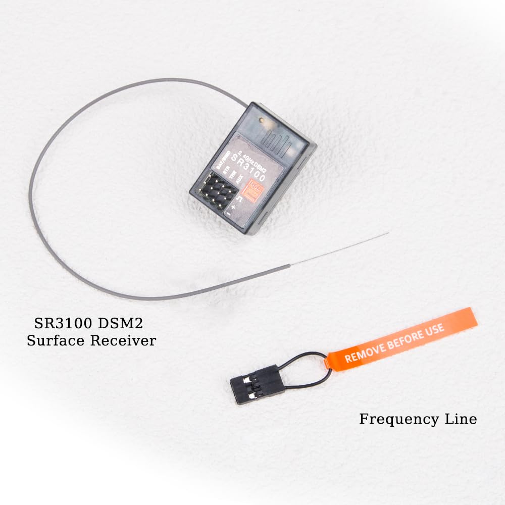 Comidox 1PCS SR3100 DSM2 Surface Receiver 2.4GHz 3 Channel Modulation for Spektrum DX3R DX2E X3E DX4C Transmitter