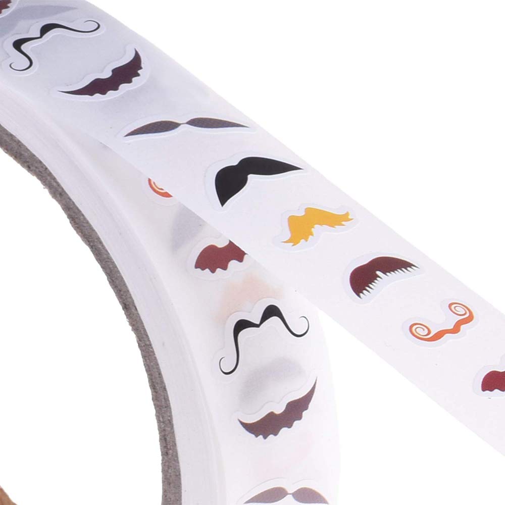 Ytykinoy 4 Rolls 4000Pcs Colorful Eye Nose Mouth Mustache Cute Self Adhesive Stickers Cartoon Diy Sticker Decal For Handmade Cra