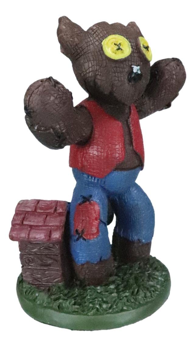 Ebros Day Of The Dead Nursery Tales Villain Pinheadz Monster With Voodoo Stitches Figurine Halloween Collectible Fantasy Mythical Beings Undead Apocalypse Horror Icon (The Big Bad Wolf)