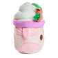 Cuddle Barn PlushGoals - Strawberry Mooshake Super Soft Cute Kawaii Cow Dessert Drink Collectible Stuffed Animal Plush Toy, 10 i