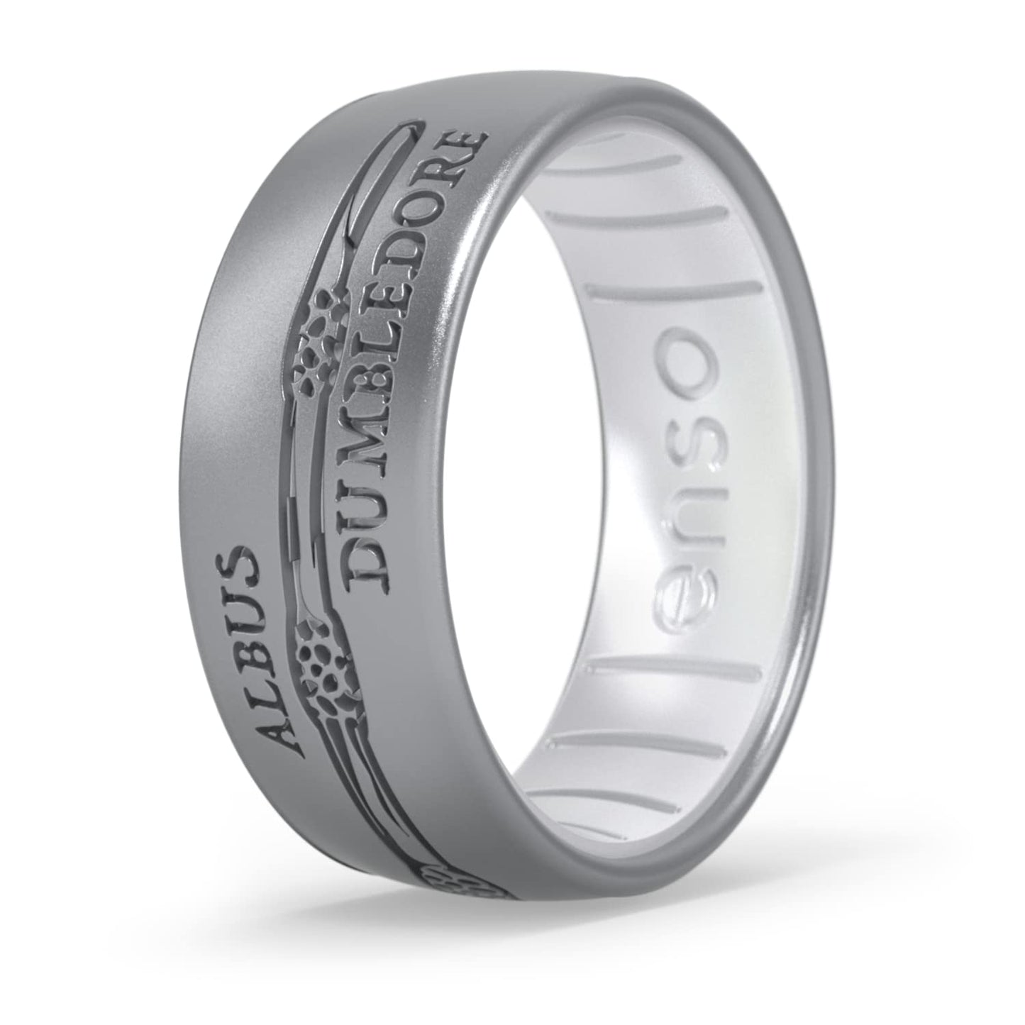 Enso Rings Harry Potter Wand Collection - Comfortable and Flexible Silicone Rings - Albus Dumbledore - 12