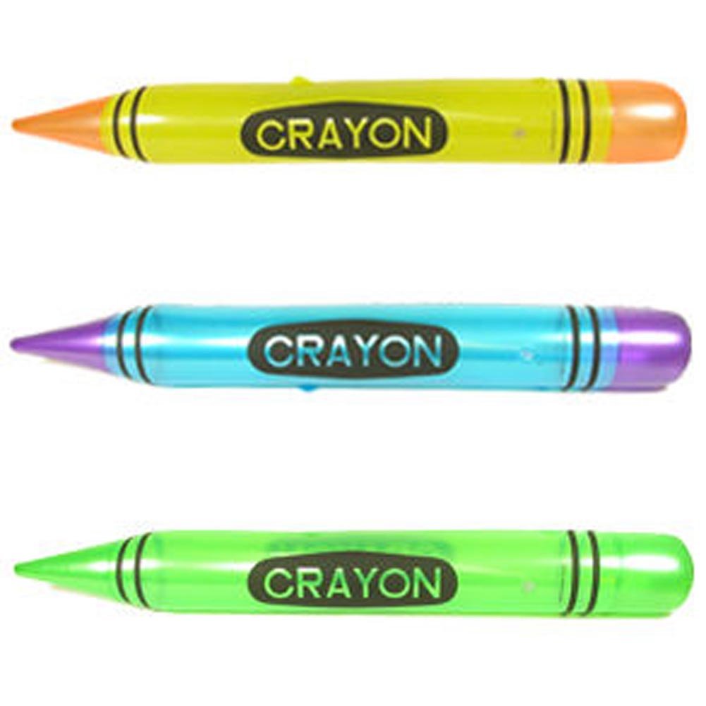 Rhode Island Novelty 44 Neon Crayon Inflates