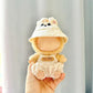 17cm Doll Clothes Suitable for labubu, Dolls Accessories Set Gift for Kids 1Hat+1Rompers No Doll TL700 (White)