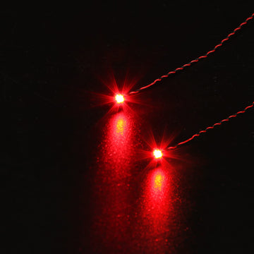 Light Up Your Bricks- 2 Pieces X Red Flashing Light 15 cm, USB Powered, Compatible with Legos, DIY Lighting