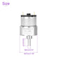 Dmiotech Micro Dc 12V 600Rpm Geared Motor With Bracket Gear Reduction Motors 37Mm Diameter Gearbox Micro Speed Reduction For Rc