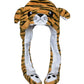 Joyhy Kids Adults Plush Hat Ear Moving Ear Flap Hat With Paw Brown Tiger