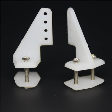 10 Sets Nylon Standard Control Horns W13xL18xH25mm 4 Holes with Screw for RC Airplane Parts KT Model Replacement