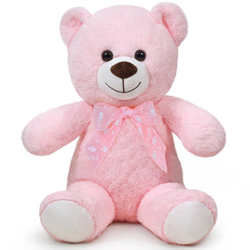 Sausudols Teddy Bear Stuffed Animal 24'' Small Teddy Bear Gift For Valentine'S Day Christmas Birthday Pink