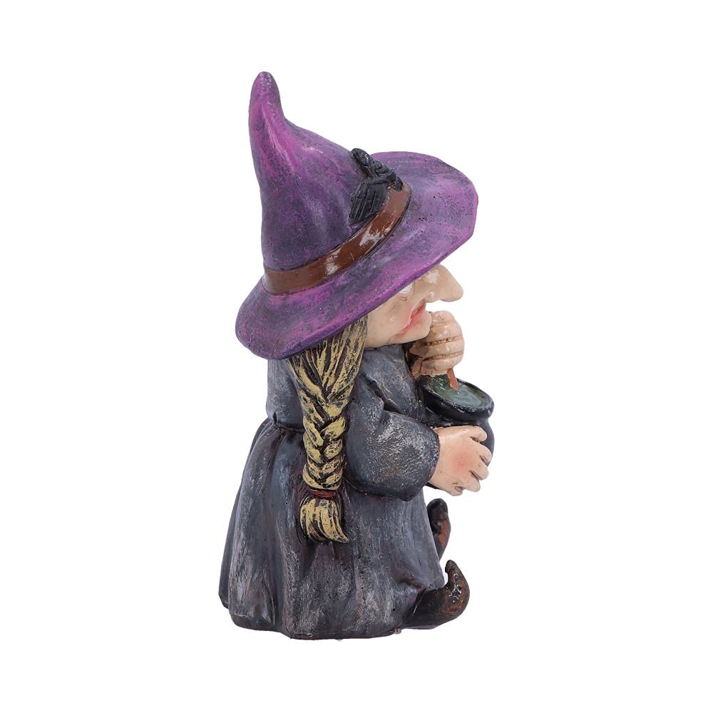 Nemesis Now D5049R0 Double Small Witch And Cauldron Figurine, Polyresin, Black, 9.7Cm