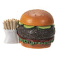 Furrybones Burger Signature Skeleton In A Burger Costume With An Order Of Fries On The Side