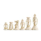 We Games Bulk Keychain Chess Set, 17 White Plastic Chess Pieces W/Chain, Key Ring, Cute Keychain Accessories, Keychain For Men, Car Keys Keychain