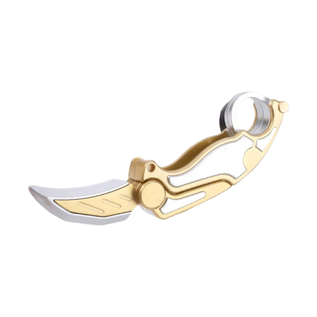 MerishoppRadish Toy Small Foldable Novelty Sensory Toy For Kids Children Family Silver Golden