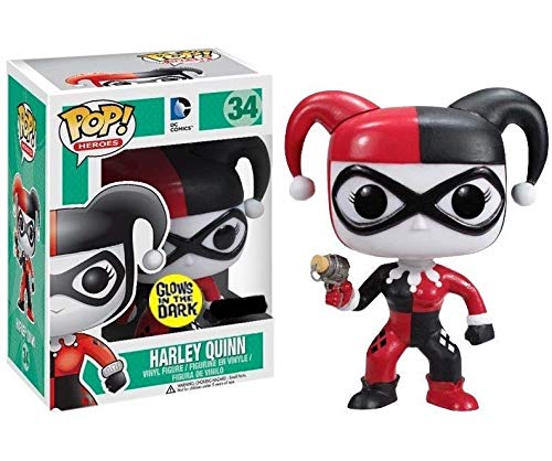 Funko Pop Heroes: Harley Quinn Glow-In-The-Dark Vinyl Figure