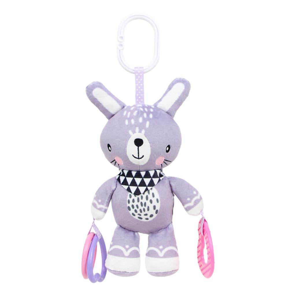 Atorse Cartoon Baby Hanging Rattles Toy Decor For Stroller Carseat Girls Boys Gray