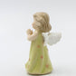 Cosmos Gifts 20943 Angel Girl With Green Dress Porcelain Figurine 3'' H