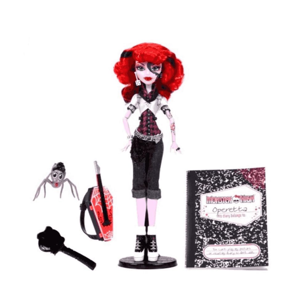 Monster High Boo-Riginal Creeproduction Doll, Operetta Collectible Reproduction With Doll Stand, Diary, And Pet Spider Memphis D