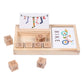 LICHTS Preschool Wood Spelling Words Game Kids Early Educational Toys Playset