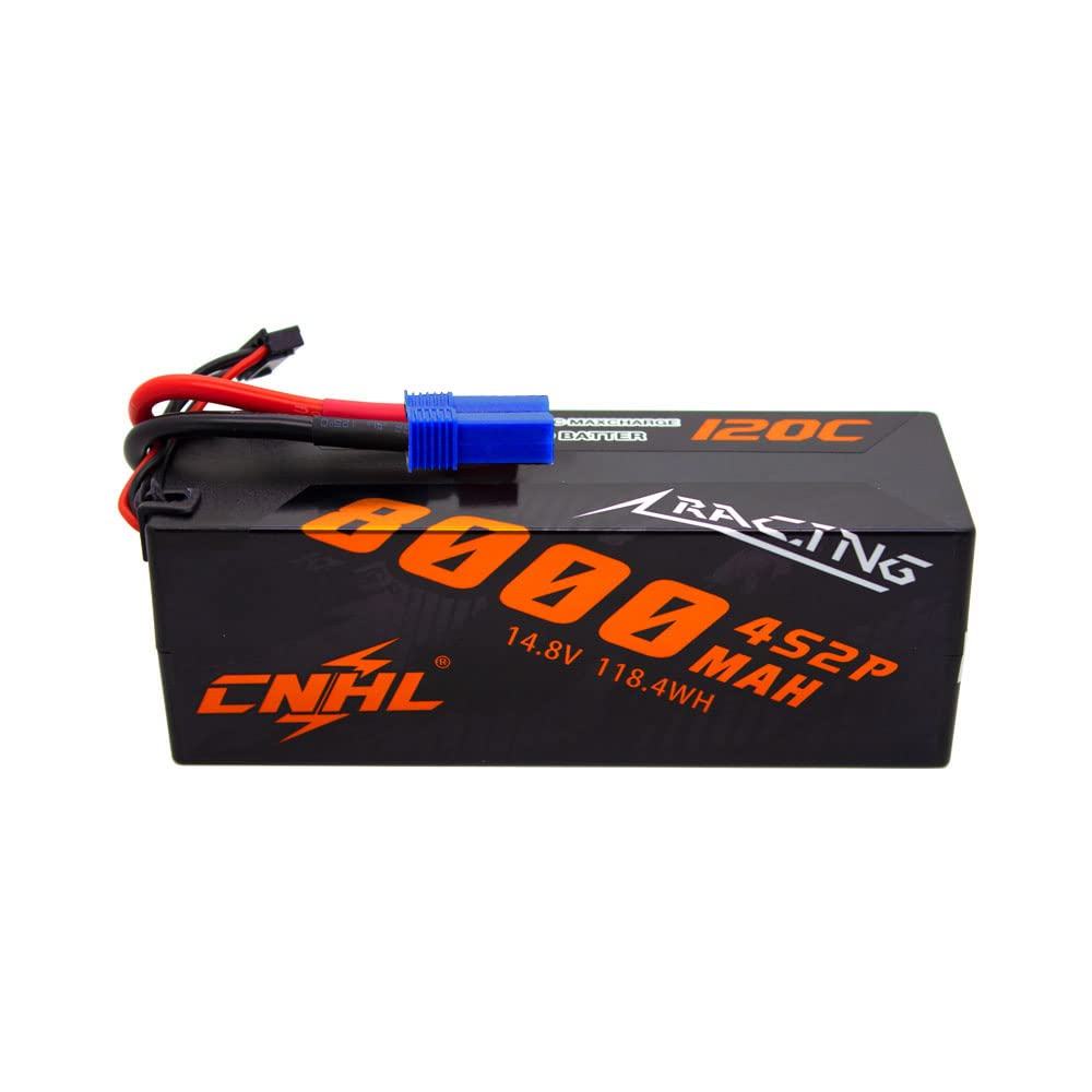 Cnhl 4S Lipo Battery 8000Mah 120C 14.8V With Ec5 Connector Hard Case For Rc Car Truck Tank Buggy Truggy Racing Hobby