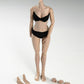 Roofworld 1/6 Scale Miniature Figure Body, 12Inch Pale Skin Super Flexible Joint Body Half-Pack Silicone Huge Bust Action Figure