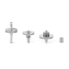 INJORA Stainless Steel 24.4:1 Transmission Gear Pinion Set for TRX4M Upgrade 1/18 RC Crawler Car