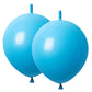 Adido Eva Link Balloons Light Blue 6 Inch Latex Quick Linkale Balloon 80 Pcs For Birthday, Halloween, Christmas, Party Festival