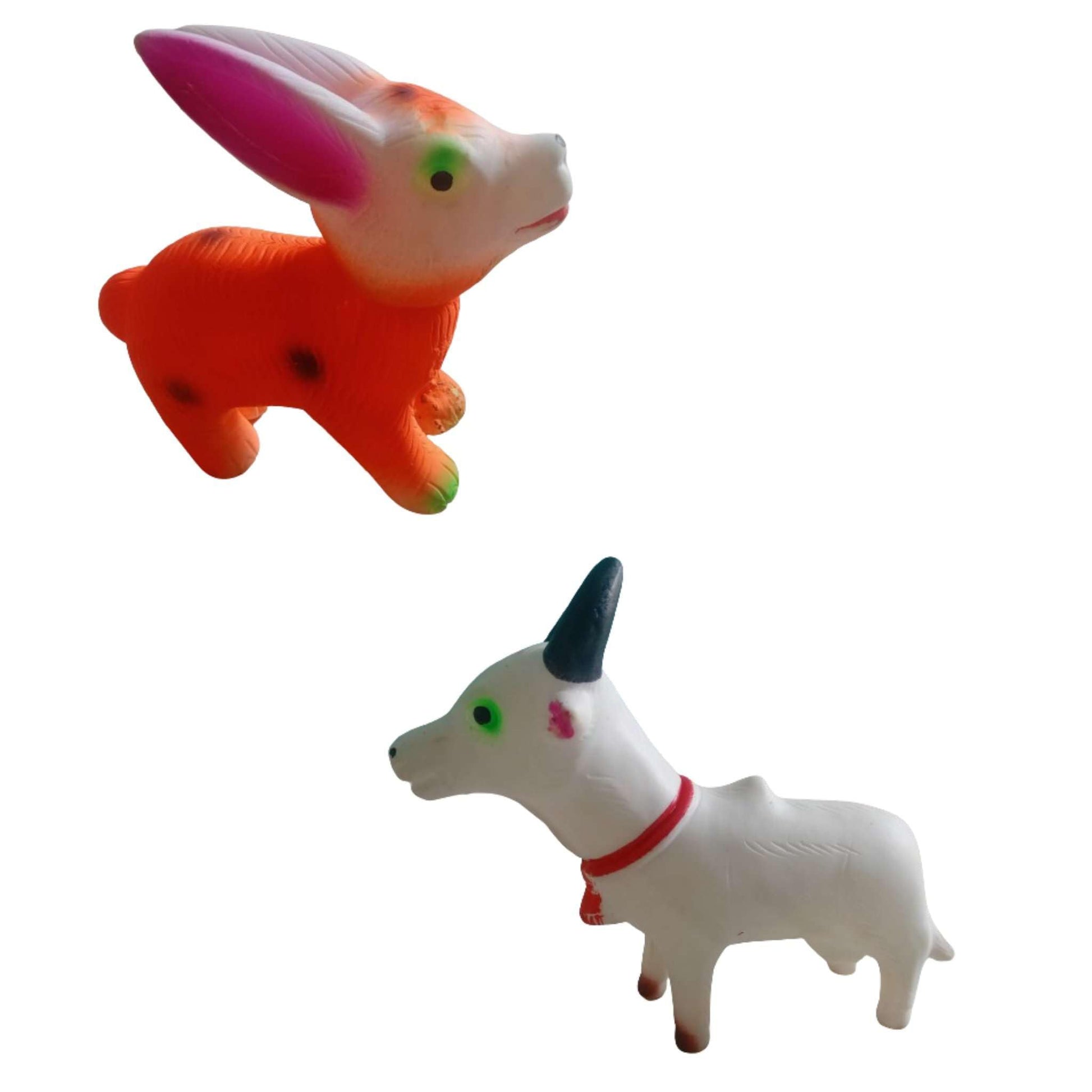 ZOKCY Combo (1 chu chu Rabbit + 1 chu chu Cow) Toy for New Born Baby Kids/Chu Chu Sound Toy for New Born Baby/Chu Chu Sound Toy 