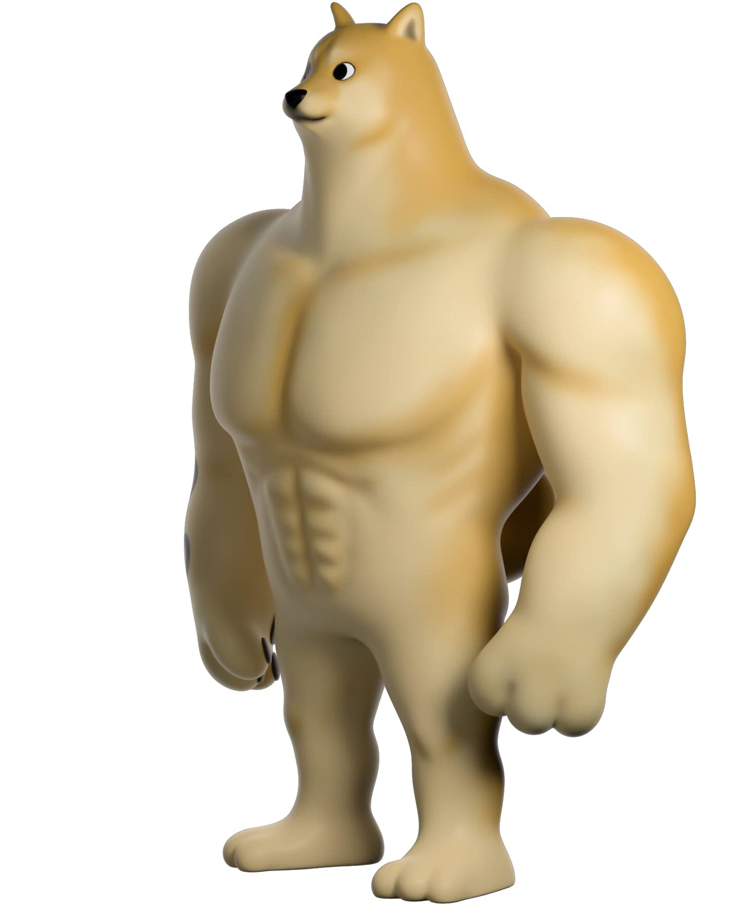 Youtooz Swole Doge Vinyl Figure, 5" Buff Tan Doge Meme Collectible, Model 810085550013
